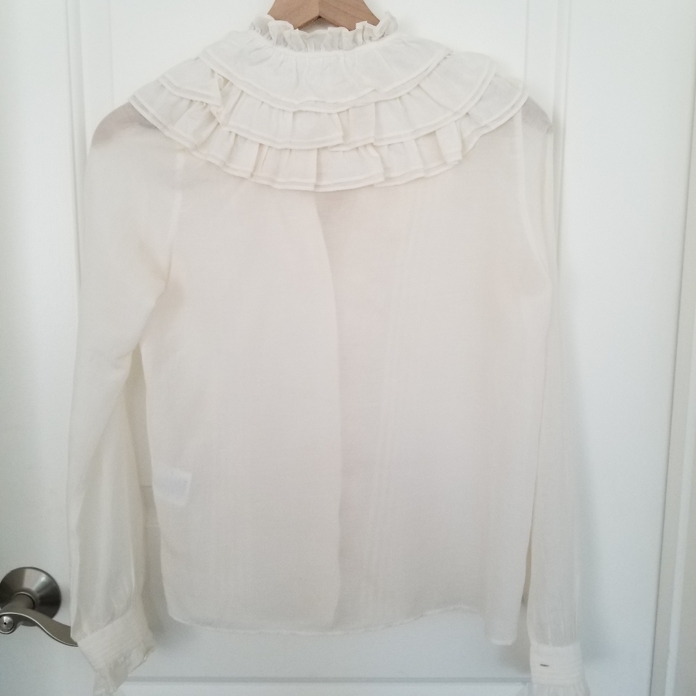 Sezane Manoush Shirt Size 2 - Picture 2 of 6